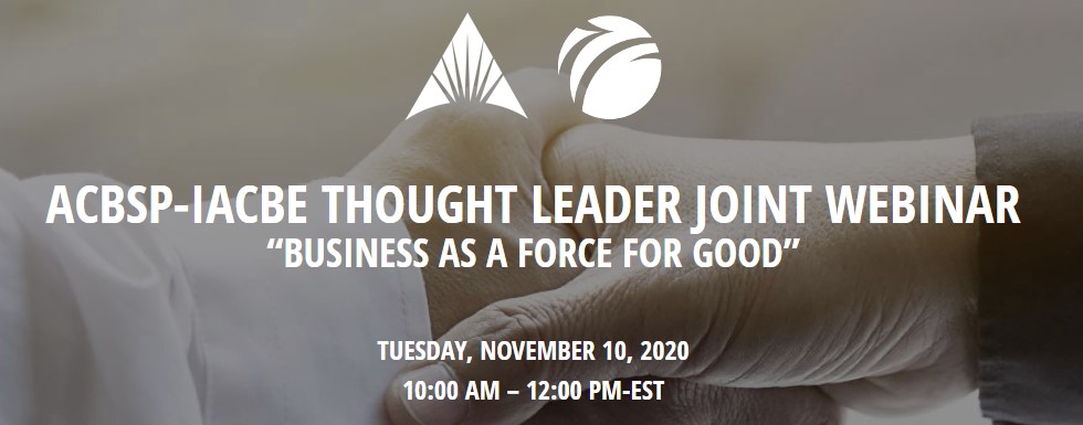 Thought Leader Joint Webinar Nov. 10